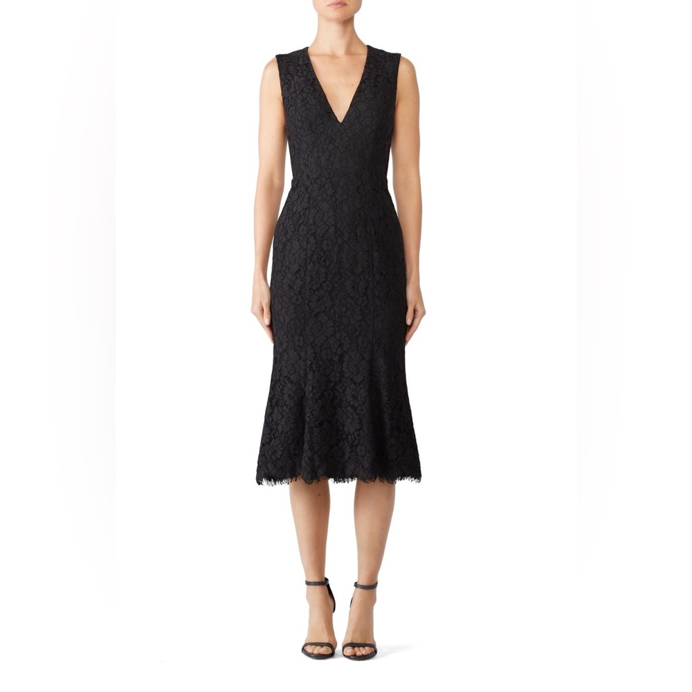 Fame and Partners The‎ Bianca Dress in Black Lace Sleeveless Mermaid size EU 40